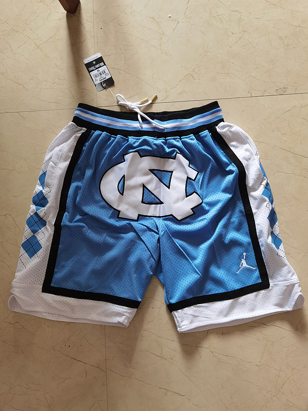 2020 NCAA North Carolina Tar Heels blue shorts